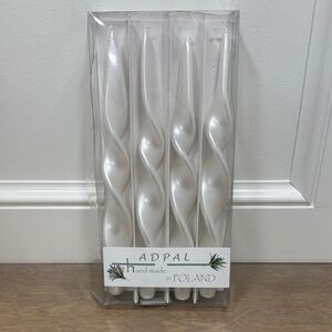 Adpal White Spiral Candles